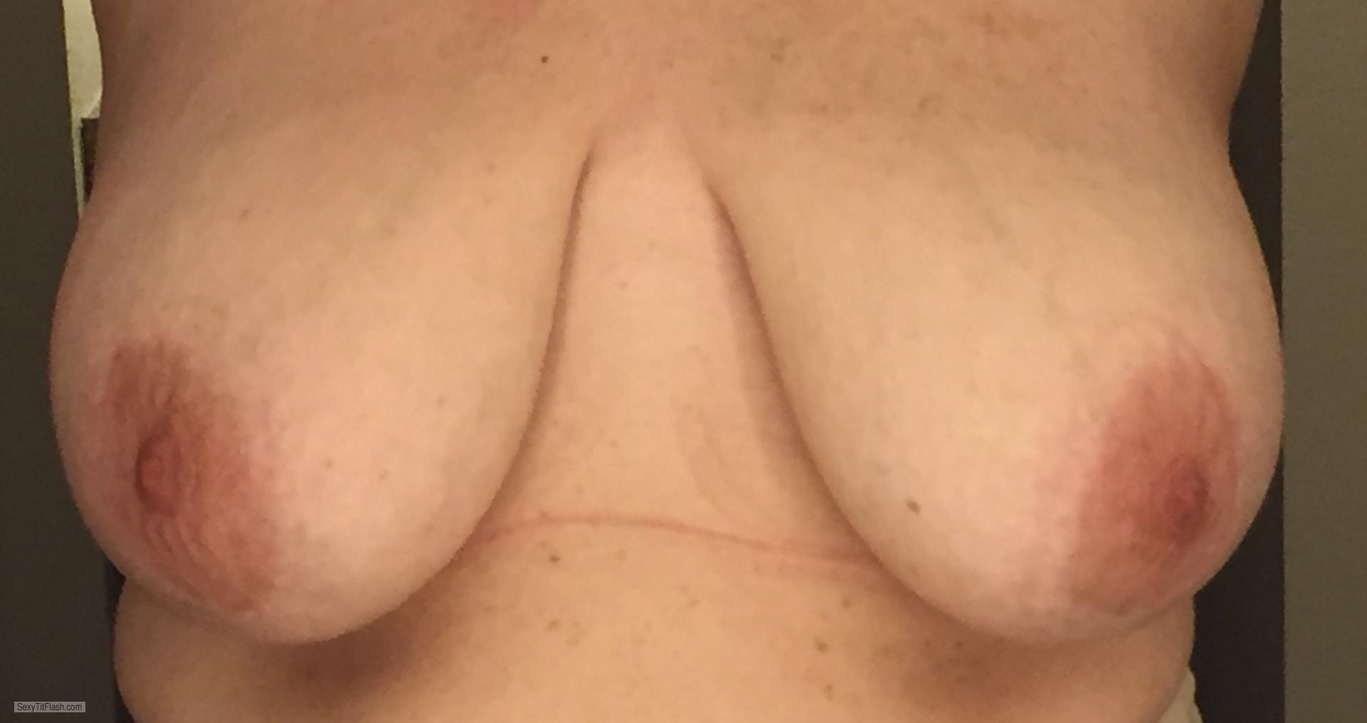 Tit Flash: My Very Big Tits - Pretty Nips from United States